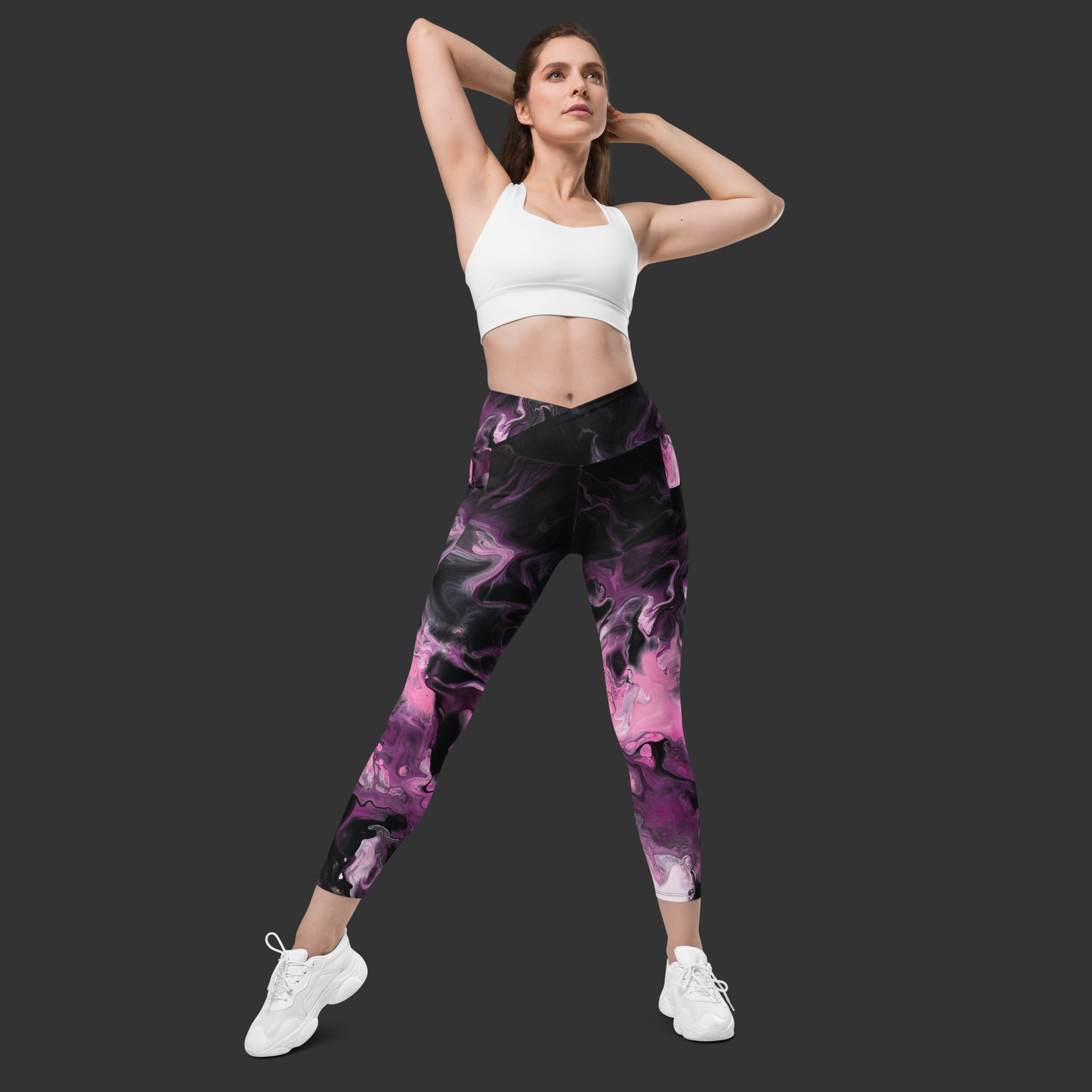 Crossover leggings with pockets - Image 4