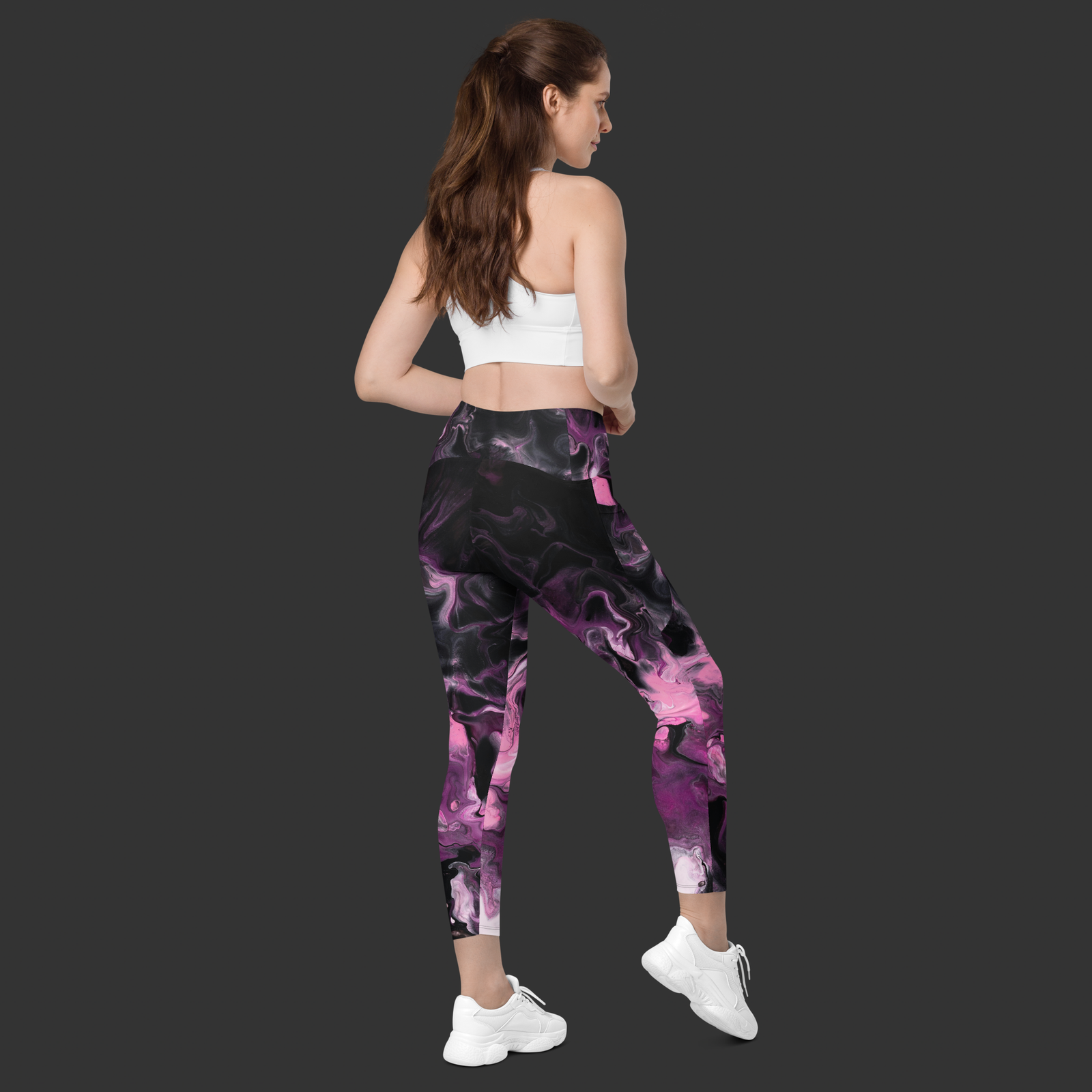 Crossover leggings with pockets - Image 3