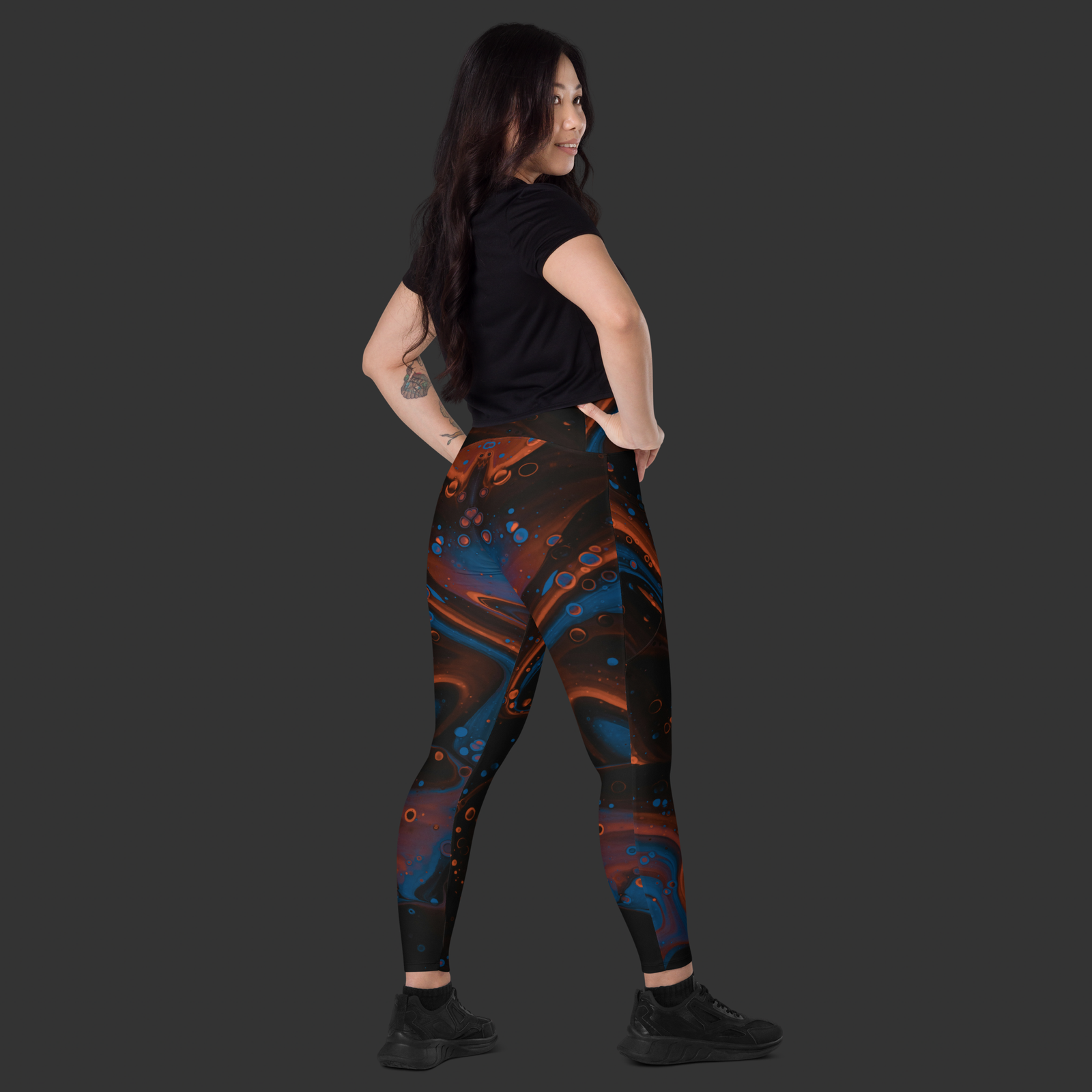 Crossover leggings with pockets - Image 4