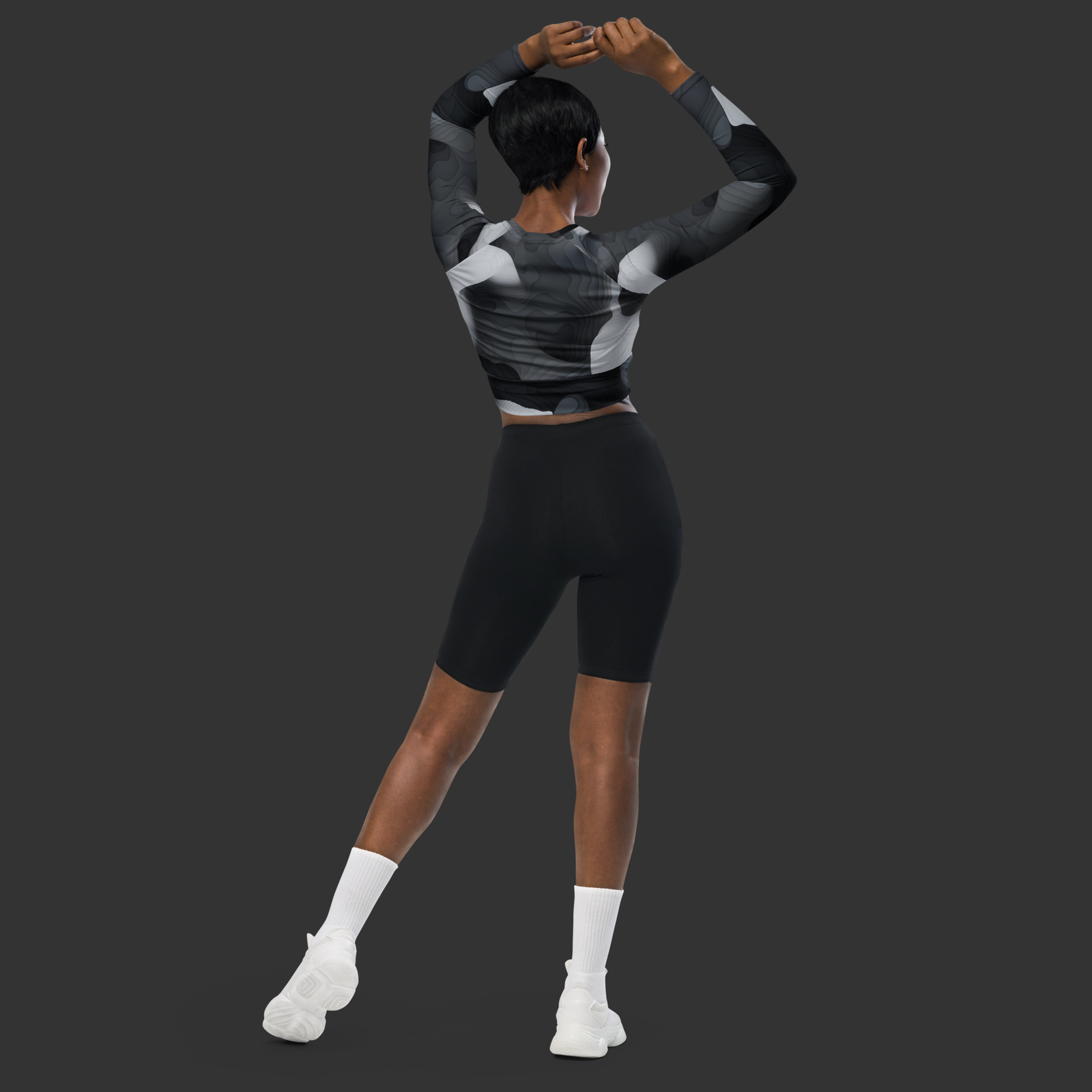 Recycled long-sleeve crop top - Image 2